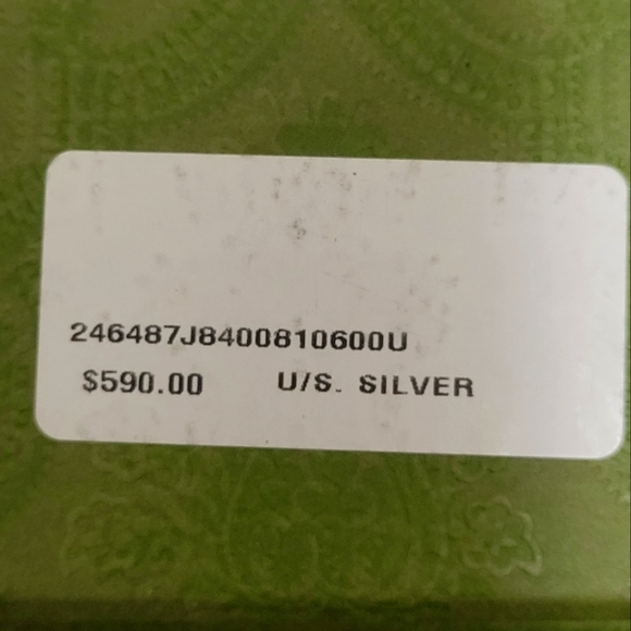 🎋Gucci Britt Heart Interlocking GG Pendant w/Beaded Chain - Picture 9 of 10